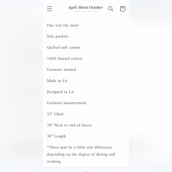 April Meets October November Robe in Blue Gray One Size EUC - Picture 8 of 8